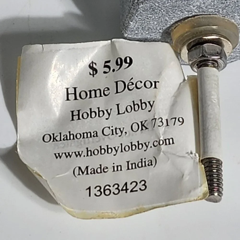 Home Decor Wholesale 6 Knob for Drawer Dresser Pulls Decorative Hexagon Gray